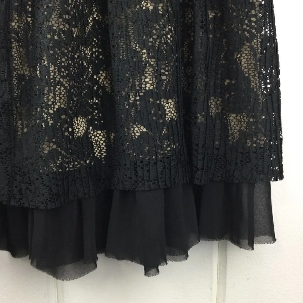 Rachel Rachel Roy Black Lace A-line Skirt - 6‎